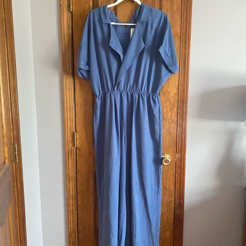 Blue jumpsuit